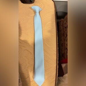 Light Blue Clip On Tie, size 16